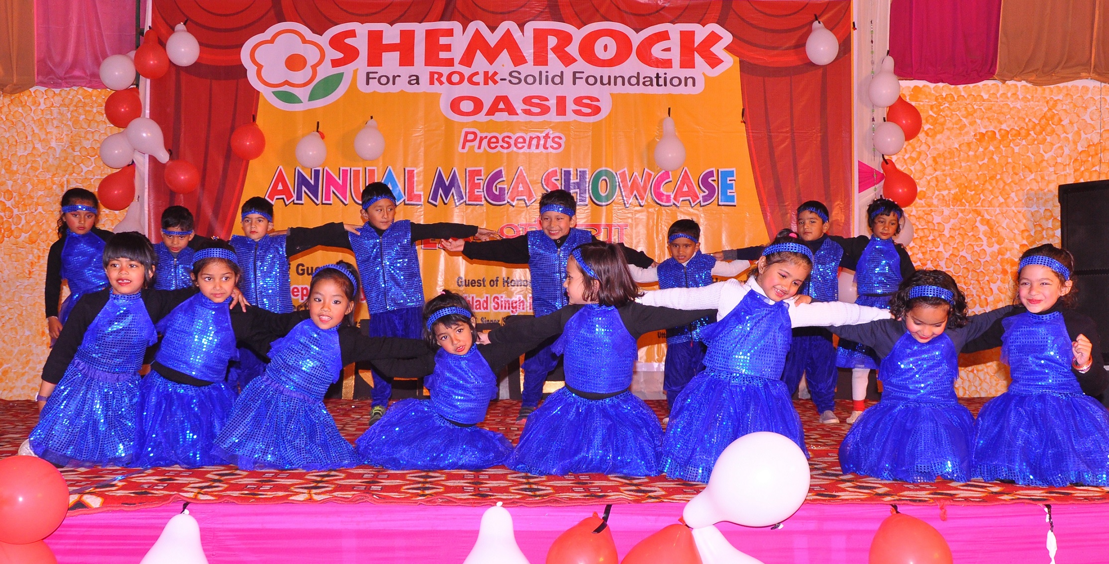 Students running during sports day